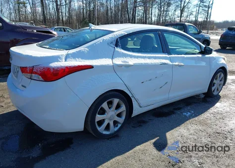 2013 Hyundai Elantra Limited from USA, damaged, VIN 5NPDH4AE4DH433891